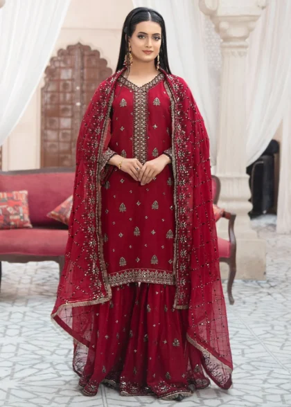 PREMIUM CHIFFON CHERRY 3-PC